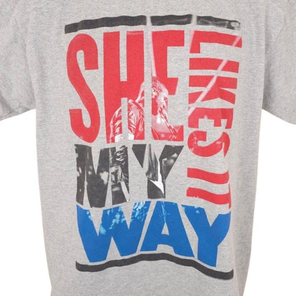 Usher T Shirt Mens Size Large Gray 2014 URX Tour She Likes It My Way